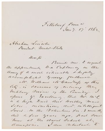 Lot #21 Abraham Lincoln Autograph Endorsement Signed as President - Image 4