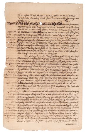 Lot #5044 Thomas Edison Document Signed for Phonograph Patent (1890) - Image 8