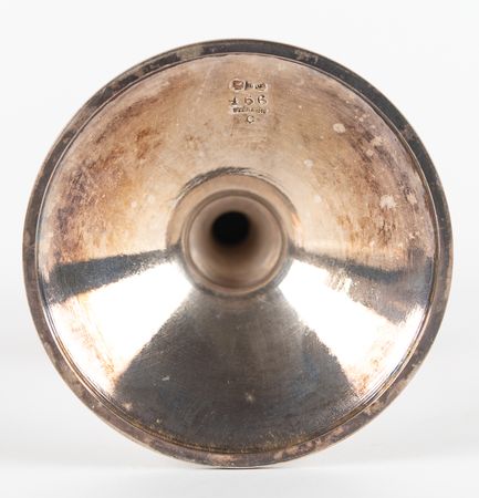 Lot #5023 Edwin Booth Family Collection: Two Sterling Silver Chalices, Engraved 