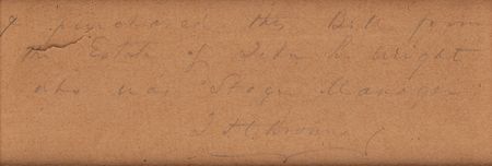 Lot #5018 Lincoln Assassination: Ford's Theatre 'Our American Cousin' Playbill (First Printing, April 14, 1865) - From the Collection of Stage Manager John B. Wright - Image 3
