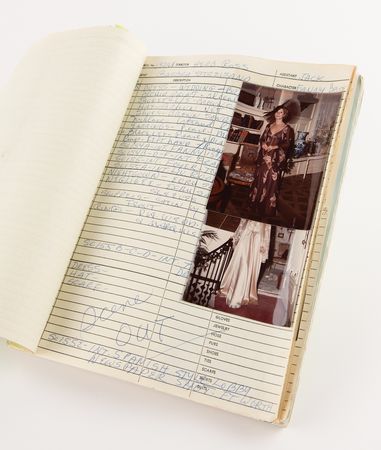 Lot #5095 Funny Lady: Costumer's Script with (39) Candid Wardrobe Continuity Photographs of Barbra Streisand - Image 1