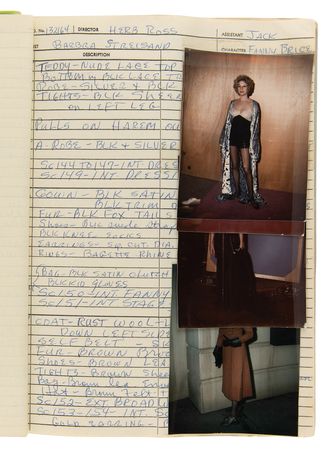 Lot #5095 Funny Lady: Costumer's Script with (39) Candid Wardrobe Continuity Photographs of Barbra Streisand - Image 11