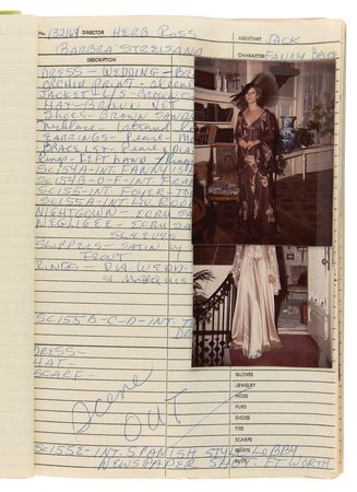 Lot #5095 Funny Lady: Costumer's Script with (39) Candid Wardrobe Continuity Photographs of Barbra Streisand - Image 12