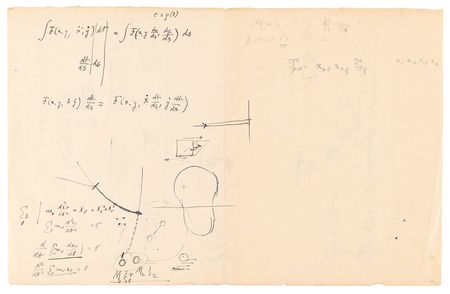 Lot #5045 Albert Einstein Extremely Rare Handwritten Working Scientific Notes on Relativity (c. 1912?1915) - Image 2