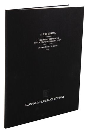 Lot #5047 Albert Einstein Autograph Letter Signed: 