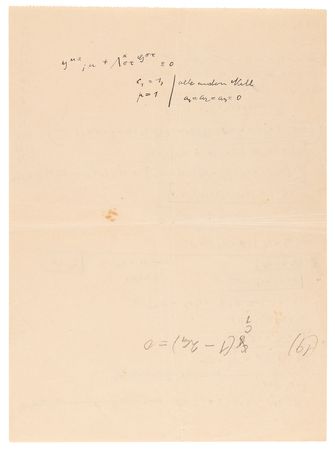 Lot #5046 Albert Einstein Autograph Letter Signed to His 'Calculator,' Walther Mayer, on Dirac and De Broglie Equations - Image 5