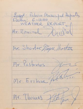 Lot #5081 Rock and Roll 1980s Autograph Book with Bob Dylan, The Clash, AC/DC, Ramones, and  (200+) More - Image 7