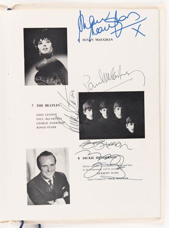 Lot #5077 Beatles Signed 1963 Royal Performance Program - Image 4