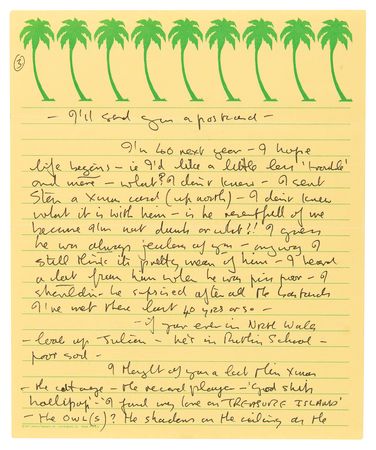 Lot #5078 John Lennon Lengthy Autograph Letter Signed with Original Sketches: “I'm 40 next year — I hope life begins” (January 1979) - Image 4