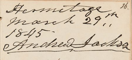 Lot #5014 Four Presidents from the 1840s: Multi-Signed Autograph Book with John Tyler, James K. Polk, Andrew Jackson, and Zachary Taylor - Image 7