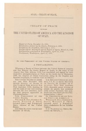 Lot #5029 William McKinley Document Signed as President, Proclaiming the End of the Spanish–American War - Image 2