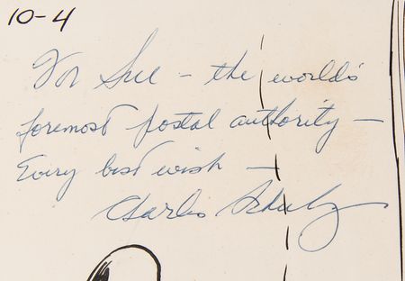 Lot #5084 Charles Schulz Signed Original Hand-Drawn Peanuts Daily Comic Strip (c. 1962), Featuring Snoopy: 