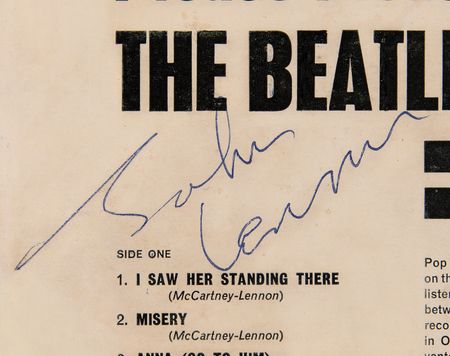 Lot #5076 Beatles Signed Album - Rare First Pressing of Please Please Me - Image 3