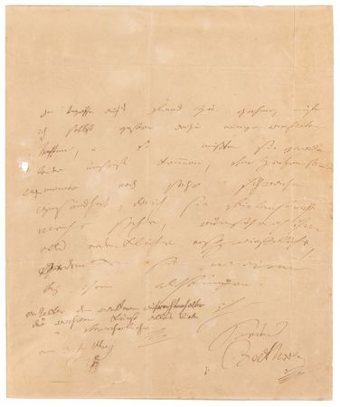 Lot #5071 Ludwig van Beethoven Autograph Letter Signed Twice with Handwritten Musical Quotation from Friedrich von Matthisson's ‘Opferlied’ (Song of Sacrifice) - Image 4