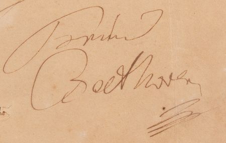 Lot #5071 Ludwig van Beethoven Autograph Letter Signed Twice with Handwritten Musical Quotation from Friedrich von Matthisson's ‘Opferlied’ (Song of Sacrifice) - Image 5