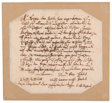 Lot #5069 Wolfgang Amadeus Mozart Autograph Letter Signed, Writing to His Father from Augsburg in October 1777 - 