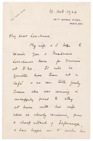 Lot #5066 Winston Churchill Autograph Letter Signed, Predicting Political Upheaval in Europe: 