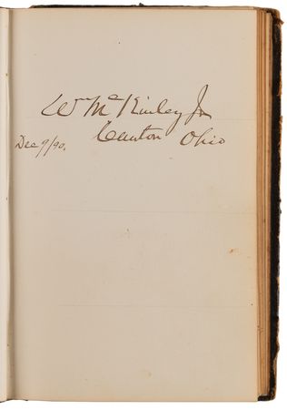 Lot #5024 American Presidents (7) Multi-Signed Autograph Book Dated from 1864 to 1909, Highlighted by the Rare Dual Signatures of Abraham and Mary Lincoln - Image 6