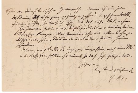 Lot #5072 Johannes Brahms Autograph Letter Signed to His Publisher, on 