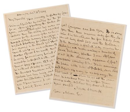 Lot #5062 Horatio Nelson Autograph Letter Signed, Thanking the Secretary to the Board of Admiralty for 