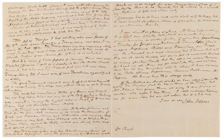 Lot #5008 John Adams Autograph Letter Signed on Classical Education and American Politics: 