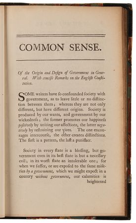 Lot #5001 Thomas Paine: 1776 Philadelphia Edition of Common Sense, Published by W. and T. Bradford - Image 4
