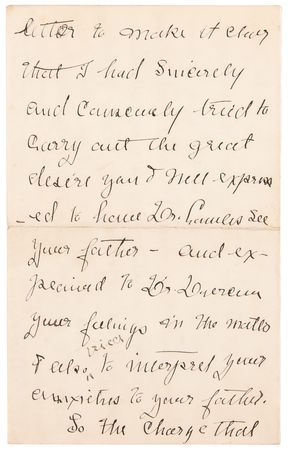 Lot #5030 Woodrow Wilson: Family Correspondence Archive with President Wilson's 1917 'War Message' Cue Cards, Letters by Woodrow Wilson, Edith Bolling Wilson, and Others - 125+ Pieces - Image 17