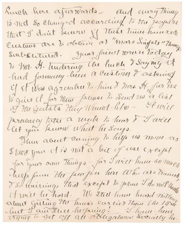 Lot #5030 Woodrow Wilson: Family Correspondence Archive with President Wilson's 1917 'War Message' Cue Cards, Letters by Woodrow Wilson, Edith Bolling Wilson, and Others - 125+ Pieces - Image 20