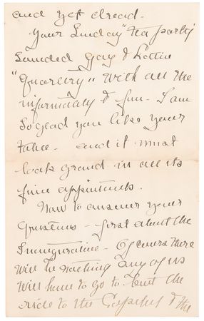 Lot #5030 Woodrow Wilson: Family Correspondence Archive with President Wilson's 1917 'War Message' Cue Cards, Letters by Woodrow Wilson, Edith Bolling Wilson, and Others - 125+ Pieces - Image 21