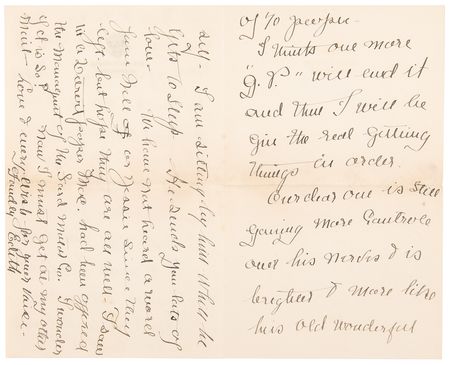 Lot #5030 Woodrow Wilson: Family Correspondence Archive with President Wilson's 1917 'War Message' Cue Cards, Letters by Woodrow Wilson, Edith Bolling Wilson, and Others - 125+ Pieces - Image 23