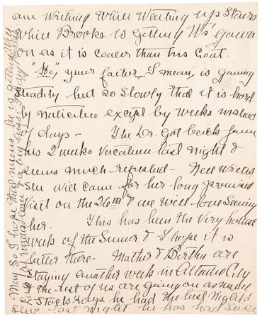 Lot #5030 Woodrow Wilson: Family Correspondence Archive with President Wilson's 1917 'War Message' Cue Cards, Letters by Woodrow Wilson, Edith Bolling Wilson, and Others - 125+ Pieces - Image 25