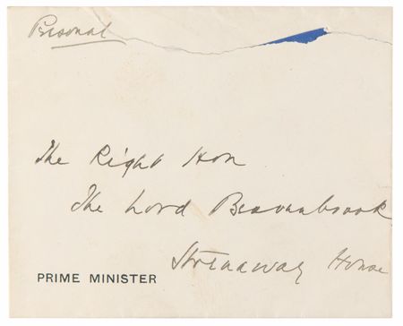 Lot #5064 Neville Chamberlain Autograph Letter Signed on the Day of His Resignation and Nazi Germany’s Invasion of France - 