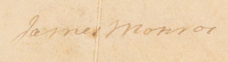 Lot #93 James Monroe Document Signed as President - Image 2
