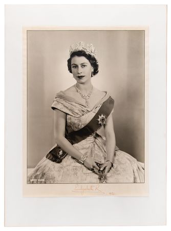 Lot #169 Queen Elizabeth II and Prince Philip (2) Oversized Signed Photographs - Image 2