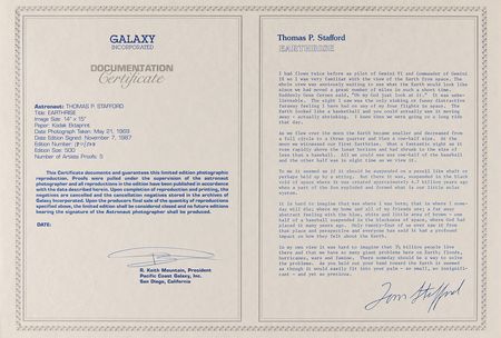 Lot #433 Apollo Astronauts: Bean, Stafford, and Lovell (3) Signed Prints - Image 9