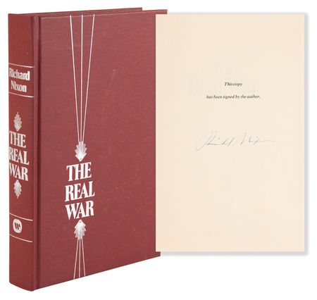 Lot #96 Richard Nixon Signed Book - The Real War - Image 1