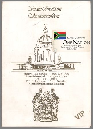 Lot #295 Nelson Mandela Signed Inaugural Cover - Image 2