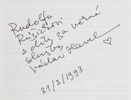 Lot #271 Vaclav Havel Signed Book - Dear Citizen: Speeches, July 1990?July 1992 - Image 2