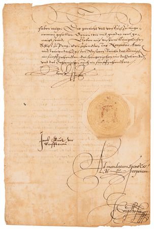 Lot #313 Rudolf II Letter Signed - Image 1