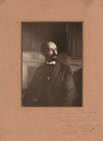 Lot #666 Albert Roussel Signed Photograph