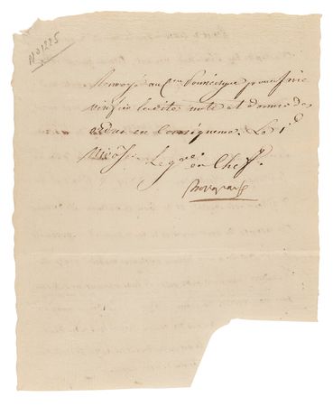 Lot #341 Napoleon Partial Letter Signed - Image 1