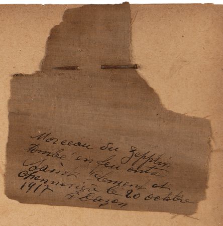 Lot #381 Zeppelin L-44 Fragment and Postcard Group Lot - Image 2