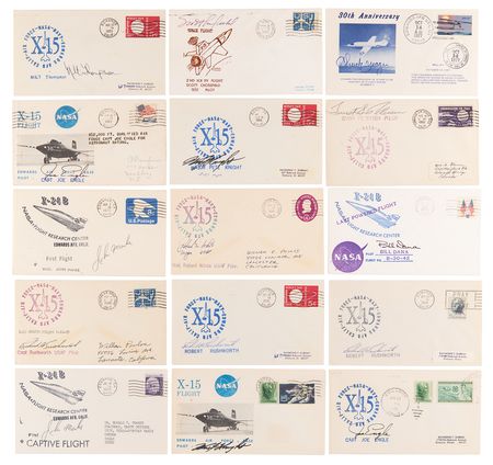 Lot #499 X-Plane Pilots (15) Signed Commemorative