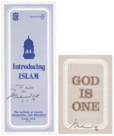 Lot #948 Muhammad Ali (2) Signed Items