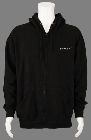 Lot #485 SpaceX DM-2 Crew Dragon Flown Tag Sweatshirt - Image 1