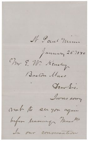 Lot #355 Nelson A. Miles Autograph Letter Signed on 1880 Presidential Election - Image 1