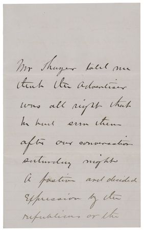 Lot #355 Nelson A. Miles Autograph Letter Signed on 1880 Presidential Election - Image 4