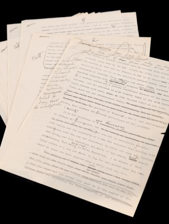 Lot #562 Pearl S. Buck Hand-Corrected Typed