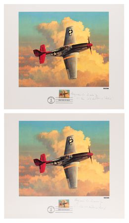 Lot #348 Benjamin O. Davis, Jr. (2) Signed Prints - Image 1