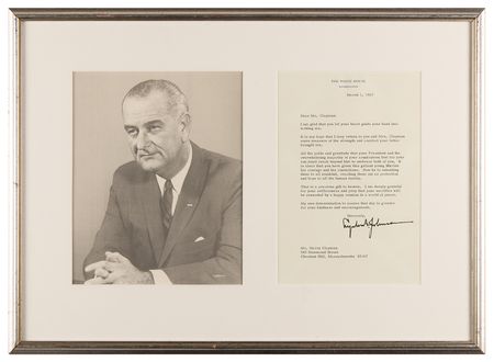 Lot #81 Lyndon B. Johnson Typed Letter Signed as